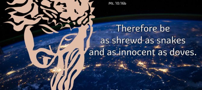Therefore be as shrewd as snakes and as innocent as doves.