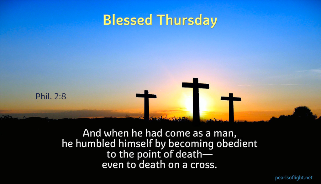 And when he had come as a man, he humbled himself by becoming obedient to the point of death…